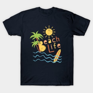 Beach Life. Typography design T-Shirt